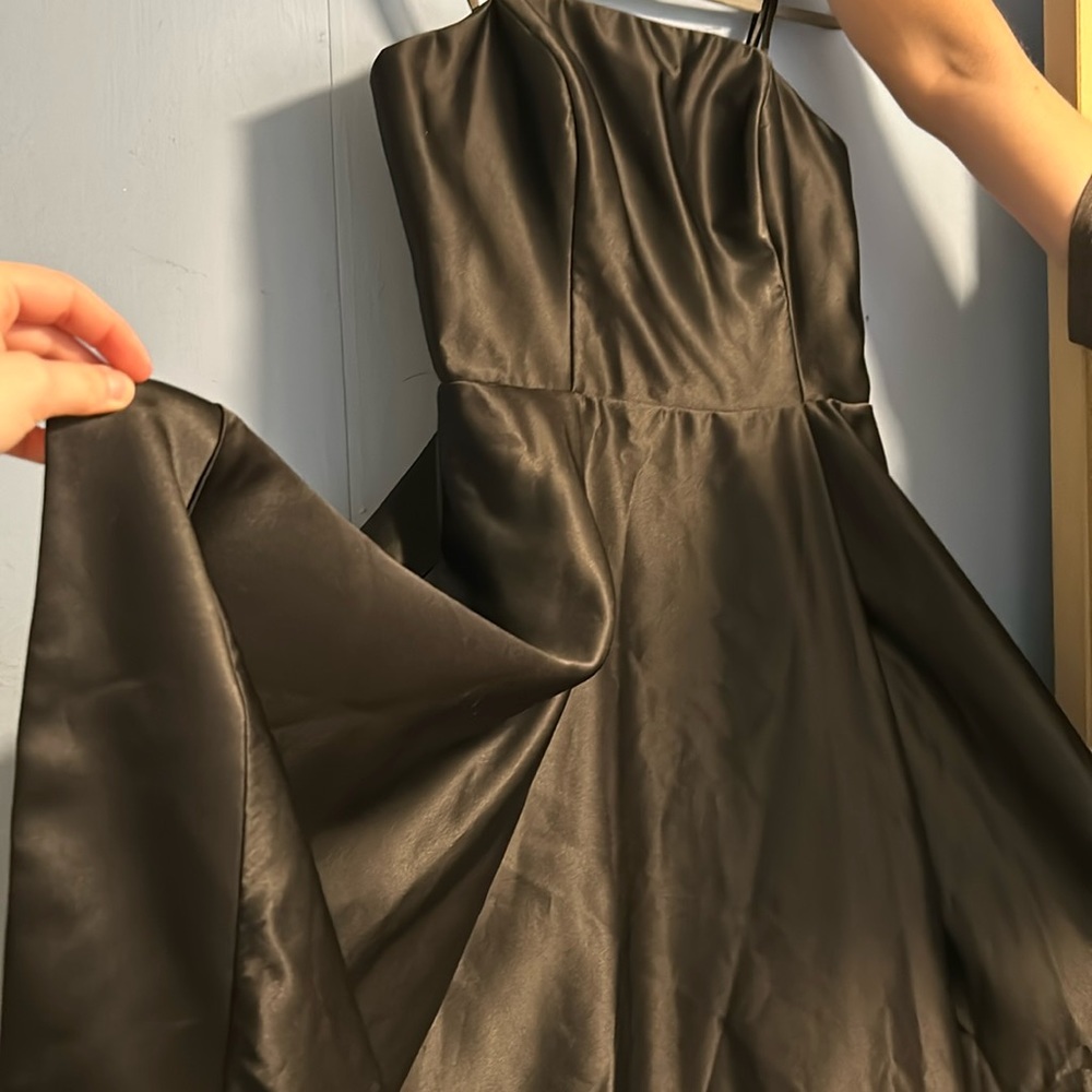 NWT ball gown strapless high low with pockets dress